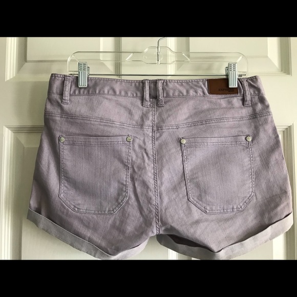 Express Purple Jean Shorts - Picture 2 of 5